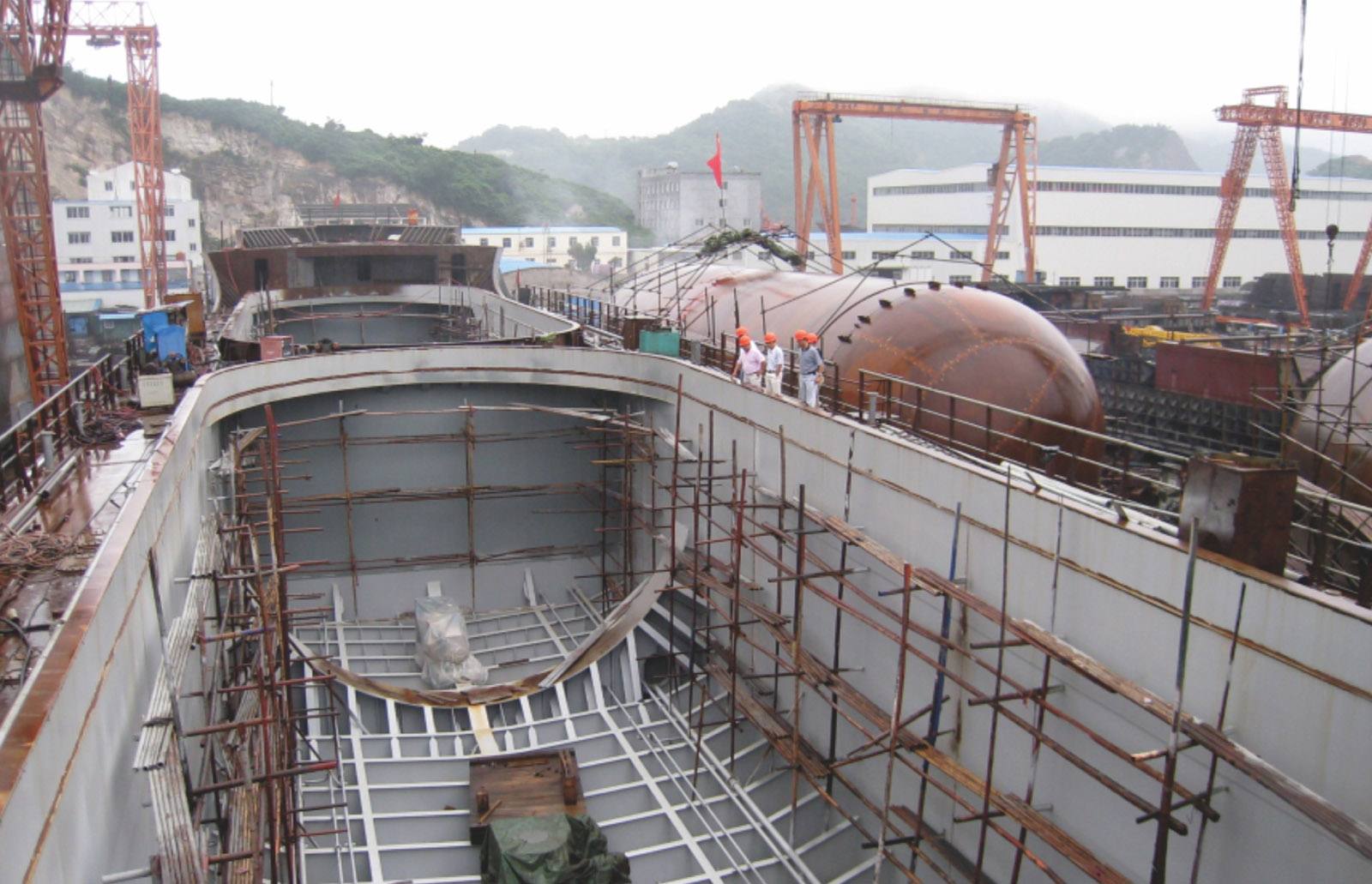 Marine tank installation supervision at site by our technical staff